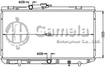 6112510N - Radiator for TOYOTA MT OEM: 16400-