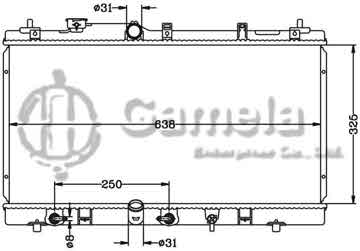 6112513N - Radiator for TOYOTA SOLUNA '02- AT OEM: 16400-