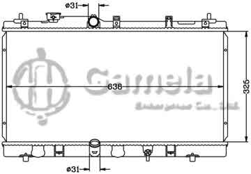 6112514N - Radiator for TOYOTA SOLUNA '02- MT OEM: 16400-