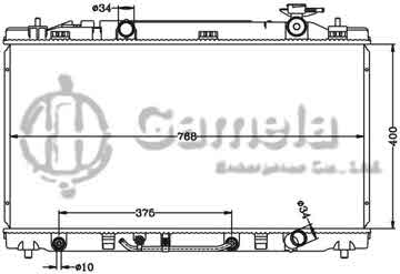 6112521N - Radiator for TOYOTA VENZA '09-10 AT LEXUS ES350 '07-10 AT OEM: 16400- DPI: 2919