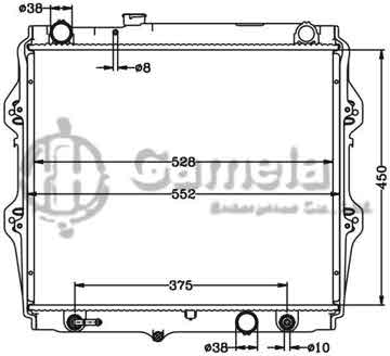 6112531N - Radiator for TOYOTA HILUX '02 TIGER 2WD/D4D AT