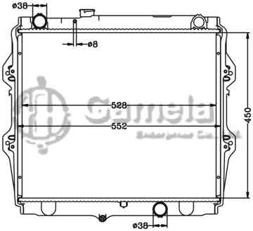 6112532N - Radiator for TOYOTA HILUX '02 TIGER 2WD/D4D MT