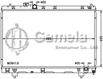 6112534N - Radiator for TOYOTA NADAI SXN10/SXN15 '98-03 MT OEM: 16400-