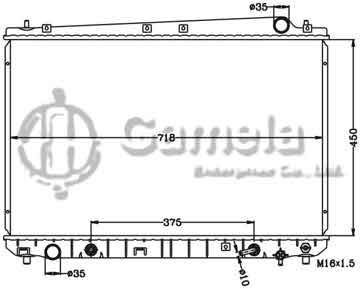 6112535N - Radiator for TOYOTA SIENNA 3.0/V6 '01-03 AT OEM: 16400- DPI: 2427