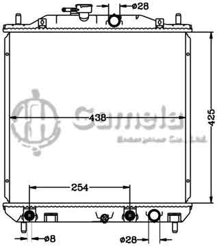 6112542N - Radiator for TOYOTA AVENSIS '07 AT TOYOTA AVANZA '03- AT OEM: 16400-