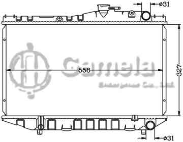 6112548N - Radiator for TOYOTA COROLLA LEVIN '83-87 MT TOYOTA SPRINTER TRUENO '83-87 MT OEM: 16400-