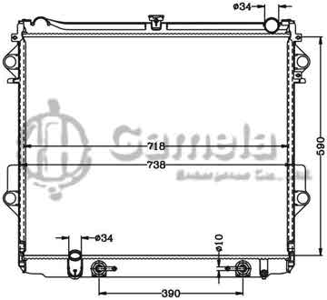 6112551N - Radiator for TOYOTA LANDCRUISER 5.7L '08-11 AT