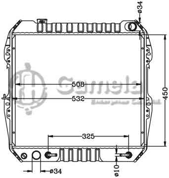 6112555N - Radiator for TOYOTA 4 RUNNER 3.0 '88-95 AT OEM: 16400-