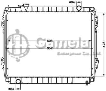 6112560N - Radiator for TOYOTA/LEXUS TACOMA '95-04 MT OEM: 16410-0C012 DPI: 1986