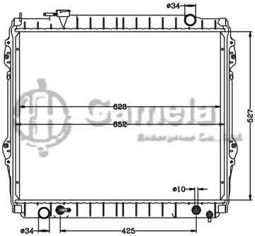 6112561N - Radiator for TOYOTA/LEXUS TACOMA '95-04 AT OEM: 16410-07060/07061 DPI: 1774