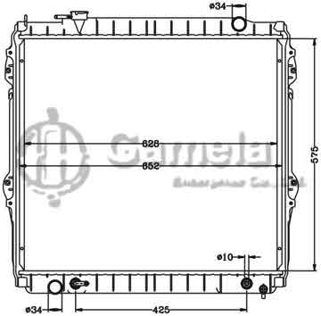 6112563N - Radiator for TOYOTA/LEXUS TACOMA '95-04 AT OEM: 16410-0C040 DPI: 1755