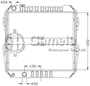 6112569NA - Radiator for TOYOTA HILUX 2.4/3.0 '89- LN85 (D) MT