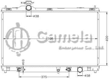 6112575NA - Radiator for TOYOTA/LEXUS GS430 V8 '06-07 AT OEM: 16400-50340 DPI: 2781