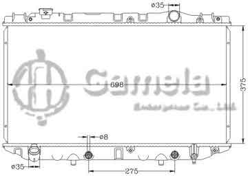 6112577NA - Radiator for TOYOTA CRESSIDA '89-92 S/R/YX80 AT