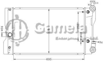 6112587NA - Radiator for TOYOTA COROLLA/MATRIX '09-10 AT TOYOTA PONTIAC VIBE '09-10 AT DPI: 13049