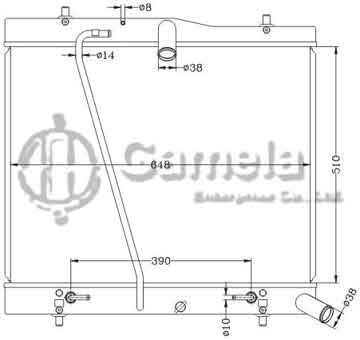 6112599NA - Radiator for TOYOTA HIACE '05- AT