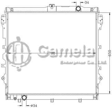 6112602NA - Radiator for TOYOTA TUNDRA 4.0L V6 '07-09 MT OEM: 16400-05010 DPI: 2993