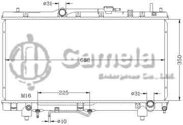 6112604NA - Radiator for TOYOTA CORONA PREMIO '96-01 AT OEM: 16400-7A570