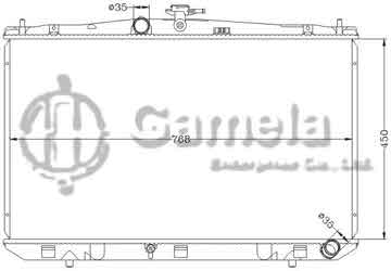 6112606NA - Radiator for TOYOTA SIENNA 3.5 '11-12 MT TOYOTA LEXUS RX350/RX450H' 10-12 MT
