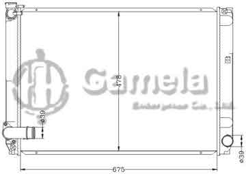 6112608NA - Radiator for TOYOTA LEXUS RX350 '07-09 MT