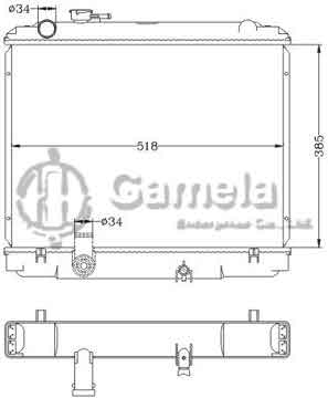 6112632NA - Radiator for TOYOTA SIENNA '95-98 MT