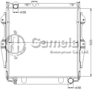 6112634NA - Radiator for TOYOTA LANDCRUISER KZJ78 '95-96 MT OEM: 16400-67020