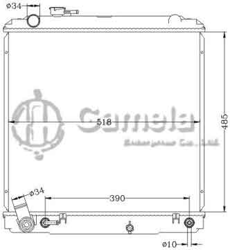 6112635NA - Radiator for TOYOTA DYNA CK-LY201 '97-99 AT OEM: 16400-5B251