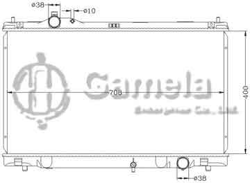 6112656NA - Radiator for TOYOTA LEXUS IS-F '11- MT