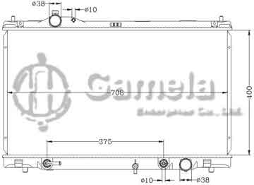 6112657NA - Radiator for TOYOTA LEXUS IS-F '11- AT OEM: 16400-38210 DPI: 13056