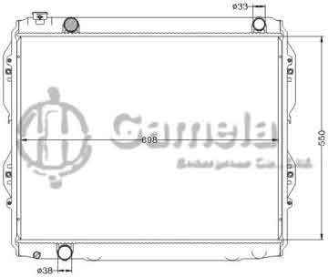 6112664NA - Radiator for TOYOTA TUNDRA 3.4L V6 '00-04 MT TOYOTA TUNDRA 4.0L V6 '05-06 MT