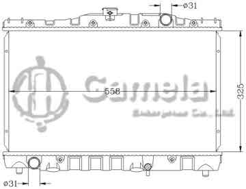 6112676NA - Radiator for TOYOTA CARINA/COROLLA '83- MT TOYOTA CORONA 1.5 '82- MT OEM: 16400-14040/14060/15260