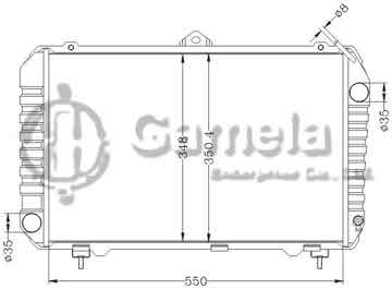 6112681NA - Radiator for TOYOTA TOWNACE LIFEACE YR21 MT