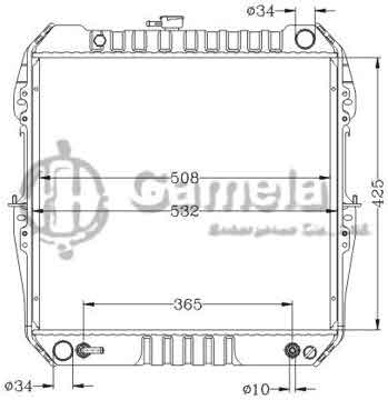 6112683NA - Radiator for TOYOTA HILUX/4 RUNNER/PICKUP '84- AT