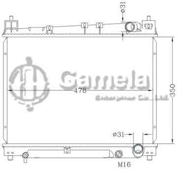 6112694NA - Radiator for TOYOTA ECHO YARIS KAPALI MT OEM: 16400-21080 DPI: 2304