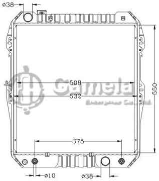 6112701NA - Radiator for TOYOTA HILUX PICKUP LN167 AT