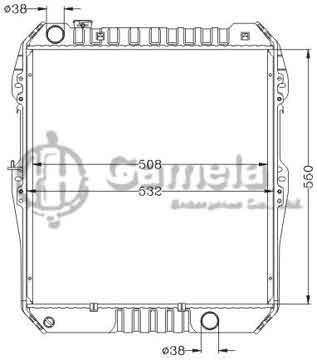 6112702NA - Radiator for TOYOTA HILUX PICKUP LN167 MT