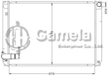 6112704NA - Radiator for TOYOTA SIENNA 3.3L V6 '04-06 MT