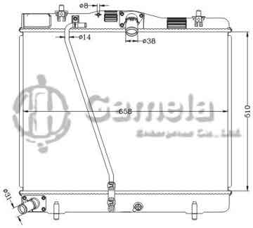 6112710NA - Radiator for TOYOTA HIACE '05- MT