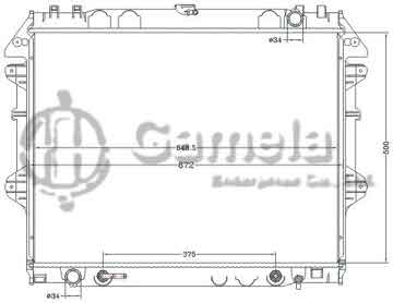 6112717NA - Radiator for TOYOTA HILUX INNOVA 1TR '04- AT OEM: 16400-0C140/0C210