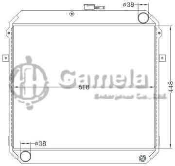 6112721NA - Radiator for TOYOTA HILUX PICKUP MT