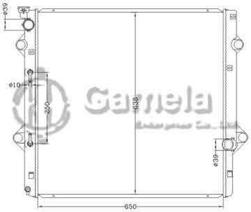 6112725NA - Radiator for TOYOTA LEXUS GX460 '11- AT OEM: 164004-38250