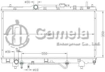 6112736NA - Radiator for TOYOTA CARINA '93-97 ST191 AT OEM: 16400-7A210/7A430