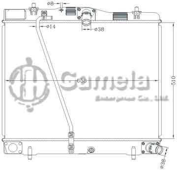 6112738NA - Radiator for TOYOTA HIACE '08- MT