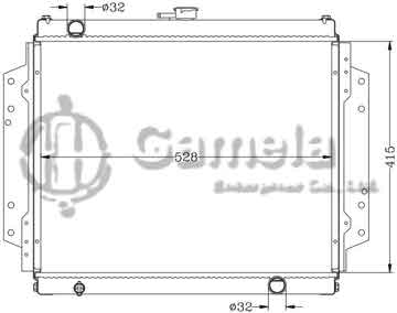 6113006N - Radiator for ISUZU TFR (DIESEL) MT