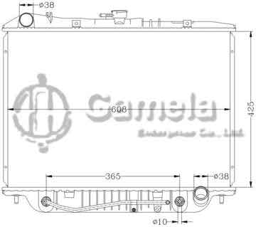 6113007N - Radiator for ISUZU JEEP AT DPI: 1571