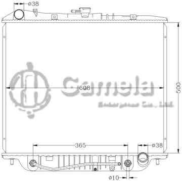 6113009N - Radiator for ISUZU TROOPER '92-02 AT DPI: 1302