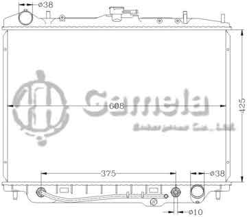 6113011N - Radiator for ISUZU AMIGO/RODEO/PASSPORT '98-99 AT DPI: 2621