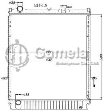 6113020NA - Radiator for ISUZU NPR MT OEM: 8973543650