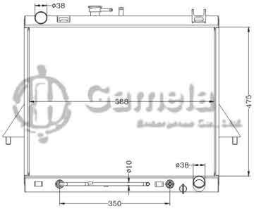 6113021NA - Radiator for ISUZU PICKUP DMAX '06 AT