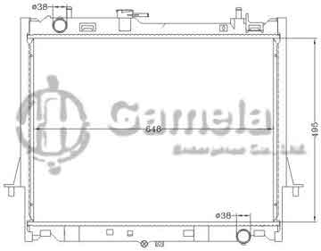 6113023NA - Radiator for ISUZU DMAX '12 (3000CC) MT OEM: 8-98137273-3